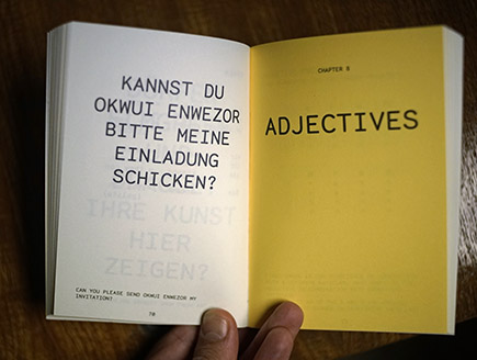 <p>Es geht auch um Adjektive<br />
Its about adjectives as well</p>
