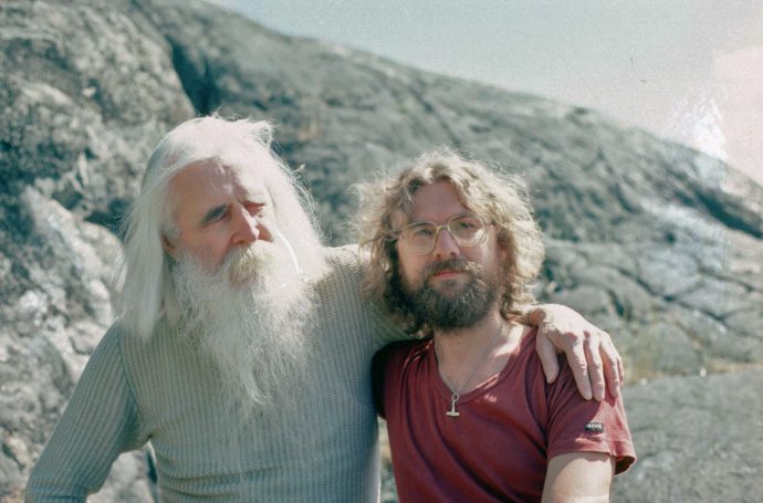 <p>Moondog und Stefan Lakatos 1988, Foto: Courtesy Stefan Lakatos</p>
