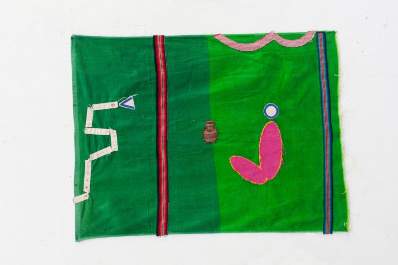 <p>Adriano Costa PoorFlag, 2016<br />
embroidery on bath towel</p>
